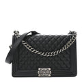 Chanel Caviar Quilted New Medium Boy Flap Black