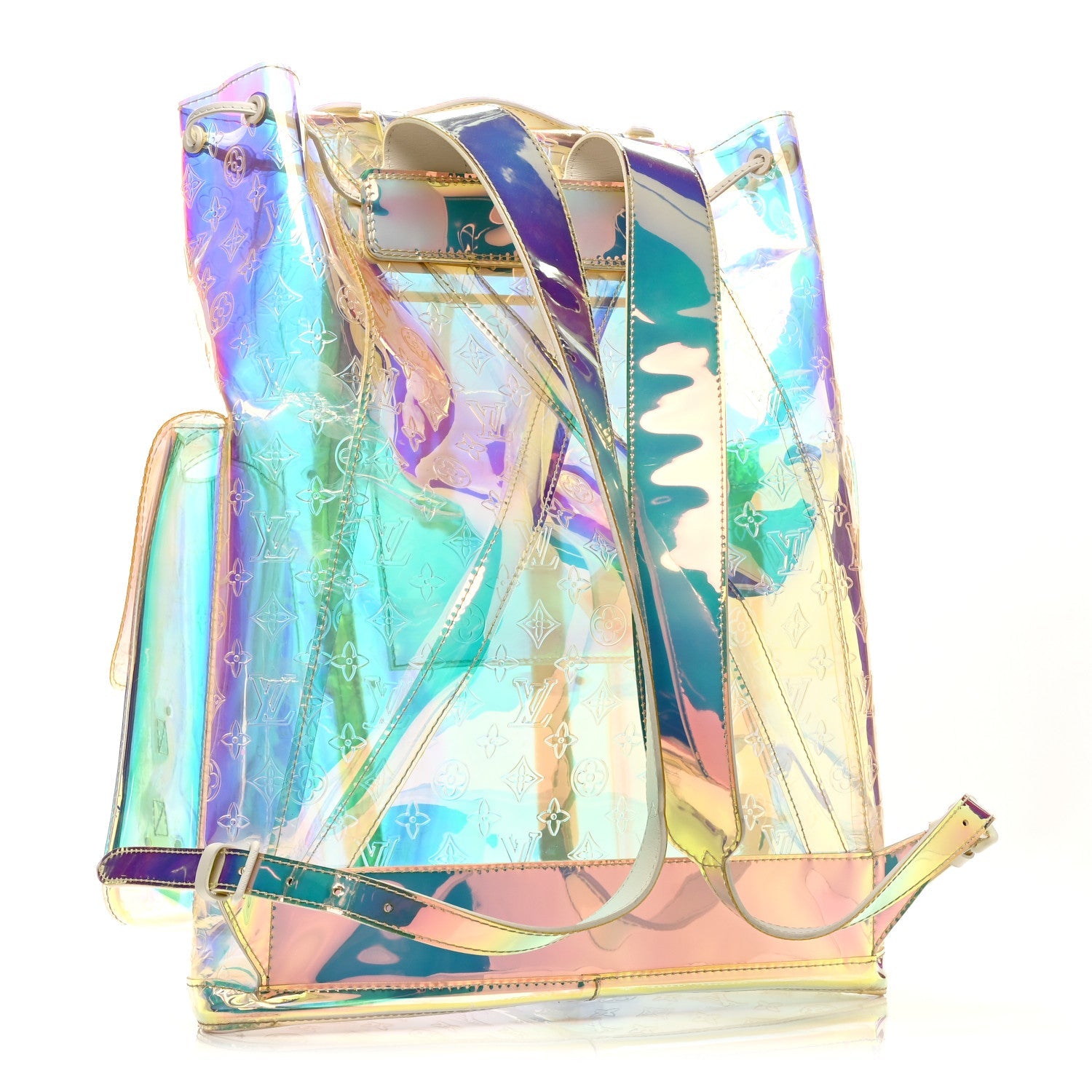 Louis Vuitton PVC Monogram Christopher Backpack GM Iridescent Prism