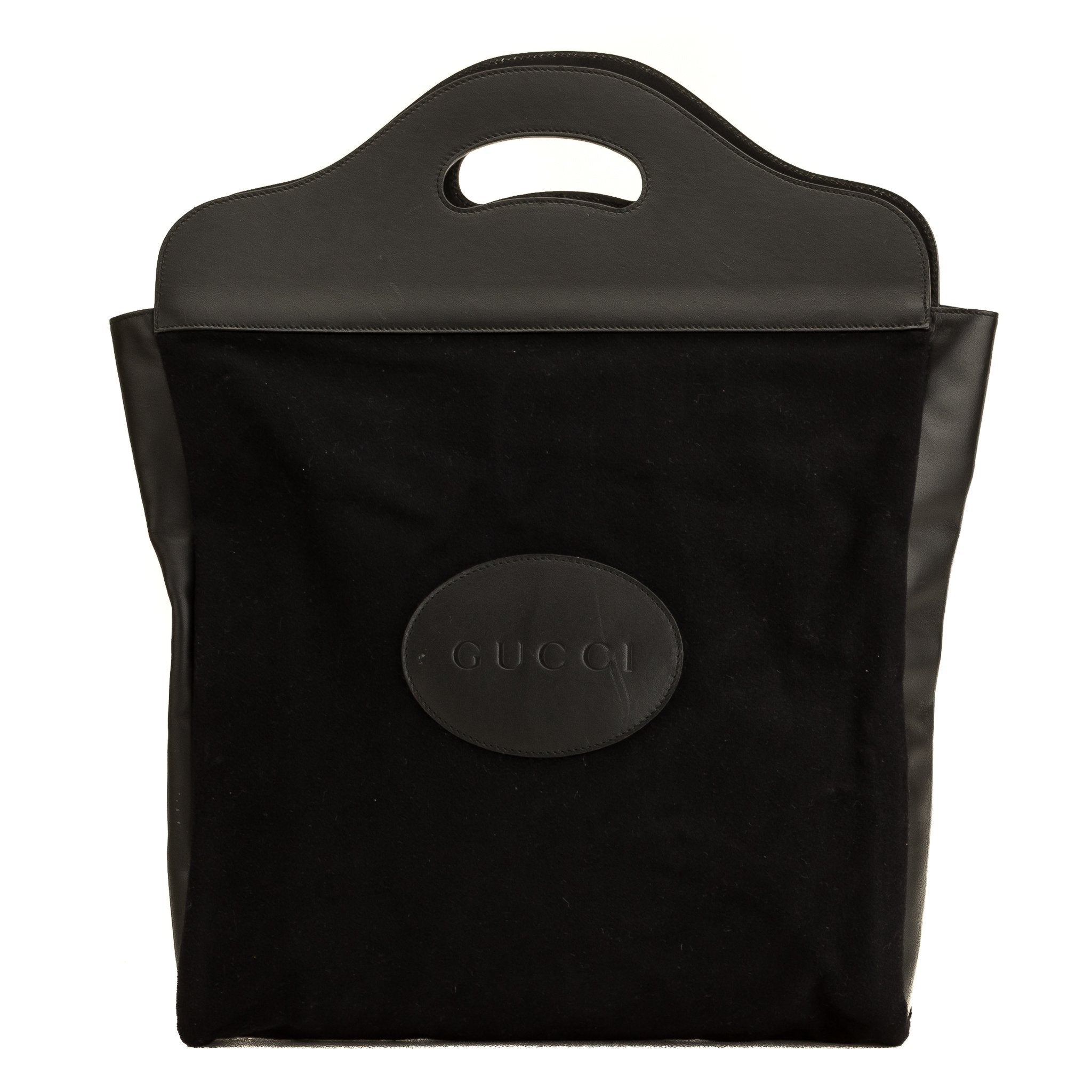 Gucci  Black Suede Tote Bag (5101040)