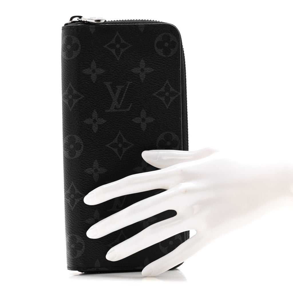 Louis Vuitton Monogram Eclipse Vertical Zippy Wallet