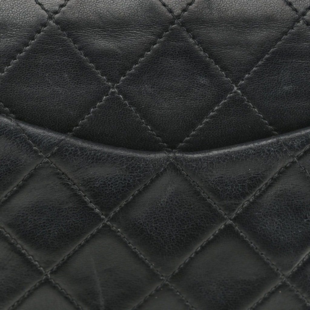 Chanel Lambskin Quilted Small Double Flap Black