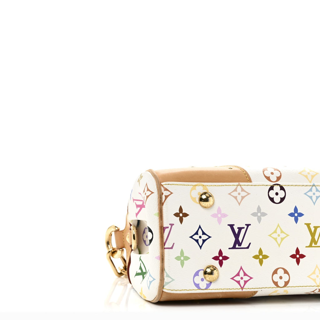 Louis Vuitton Monogram Multicolor Beverly MM White