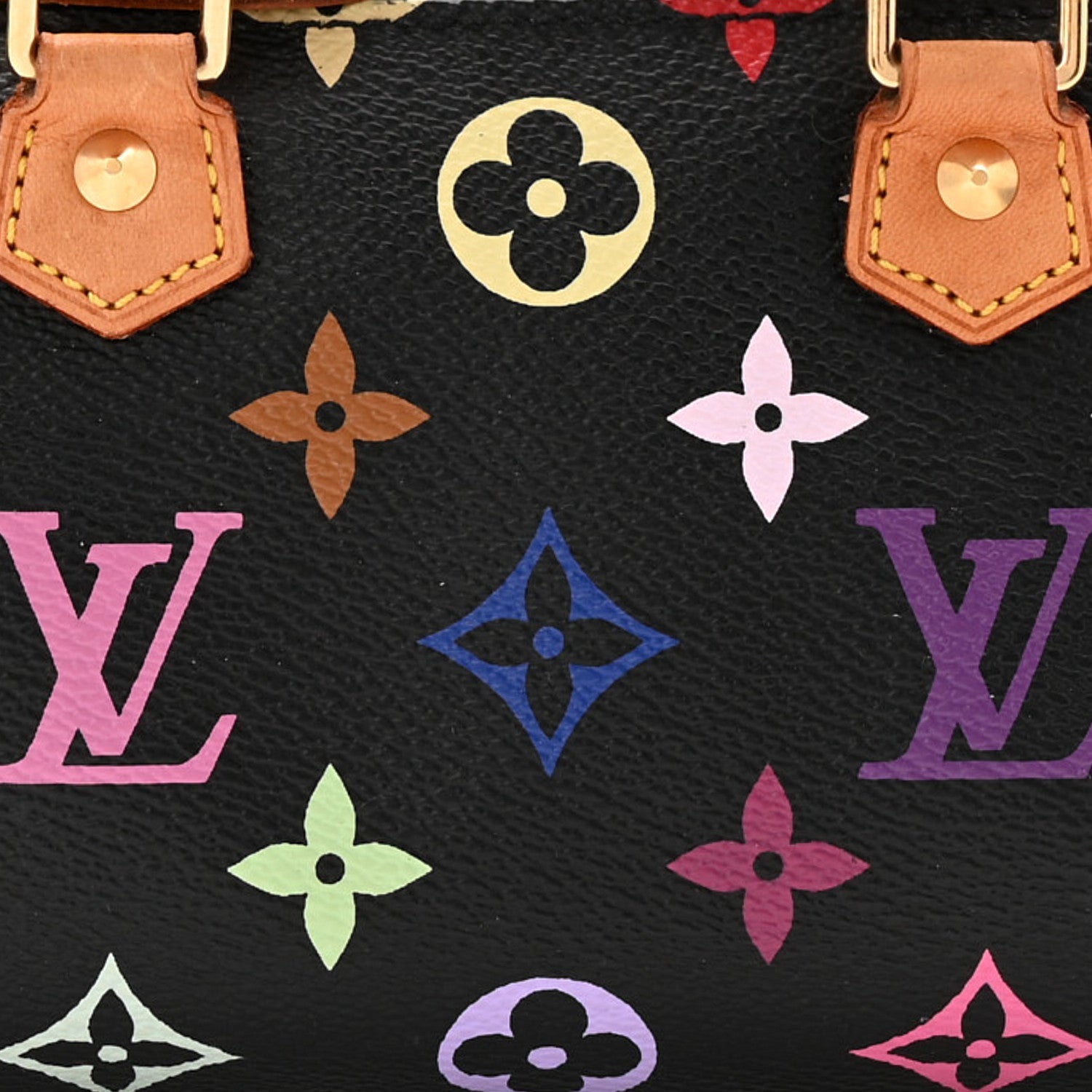 Louis Vuitton Monogram Multicolor Mini Sac HL Speedy Black