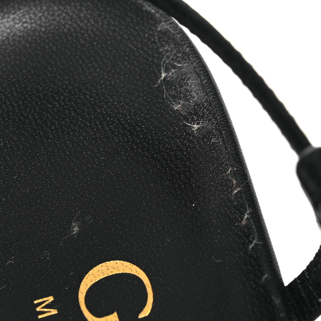 Gucci Calfskin Slingback Pumps 36.5 Black