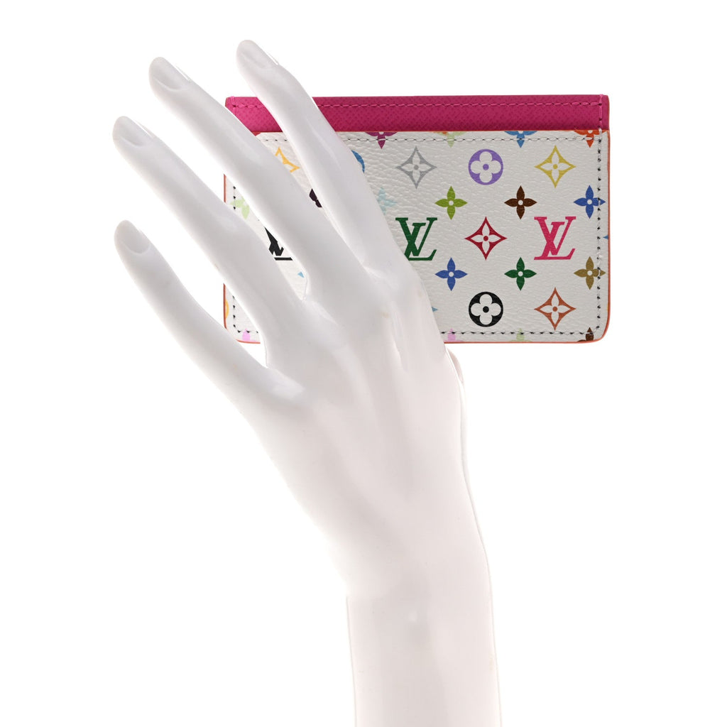 Louis Vuitton LV X TM Monogram Multicolor Card Holder Kawaii Pink