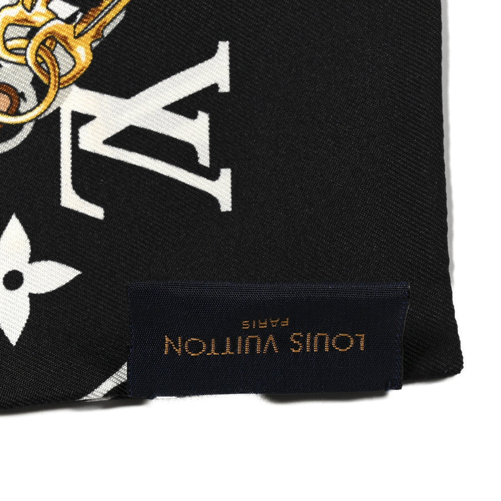 Louis Vuitton Silk Monogram Confidential Bandeau Black