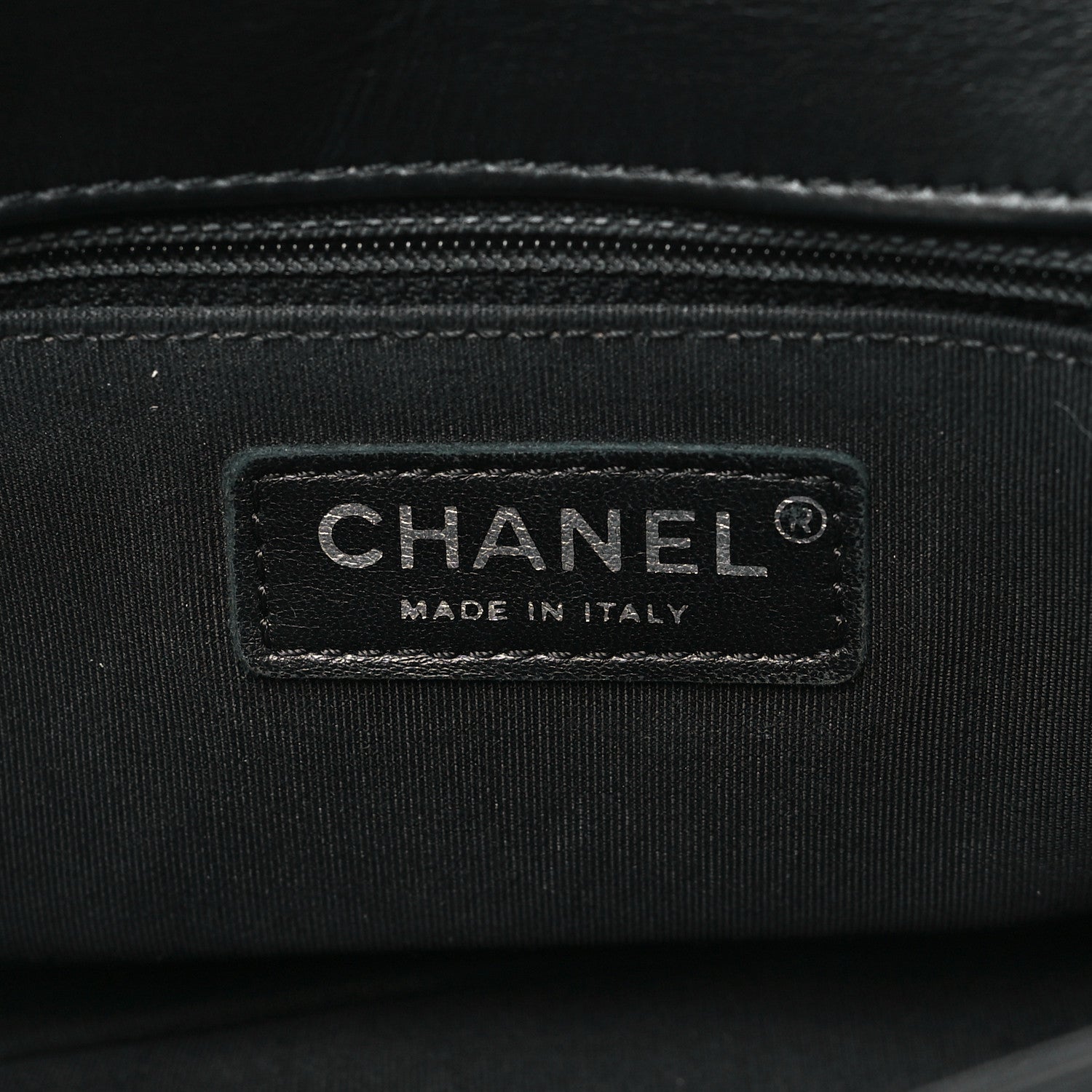 Chanel Calfskin Stitched Small Ring My Bag Flap Crossbody Bag Black