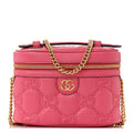 Gucci Calfskin GG Matelasse Mini Top Handle Bag Rhodamine Pink
