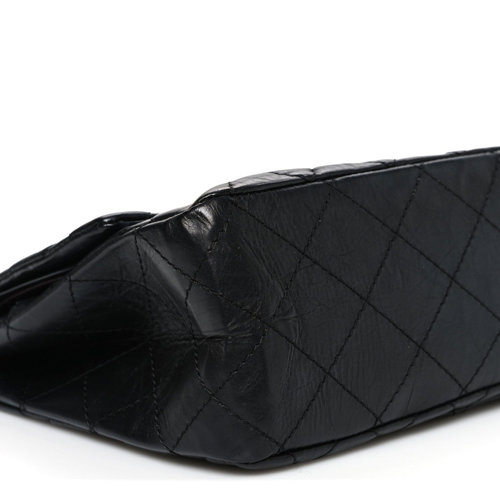 Chanel Aged Calfskin Quilted 2.55 Reissue 227 Flap Black