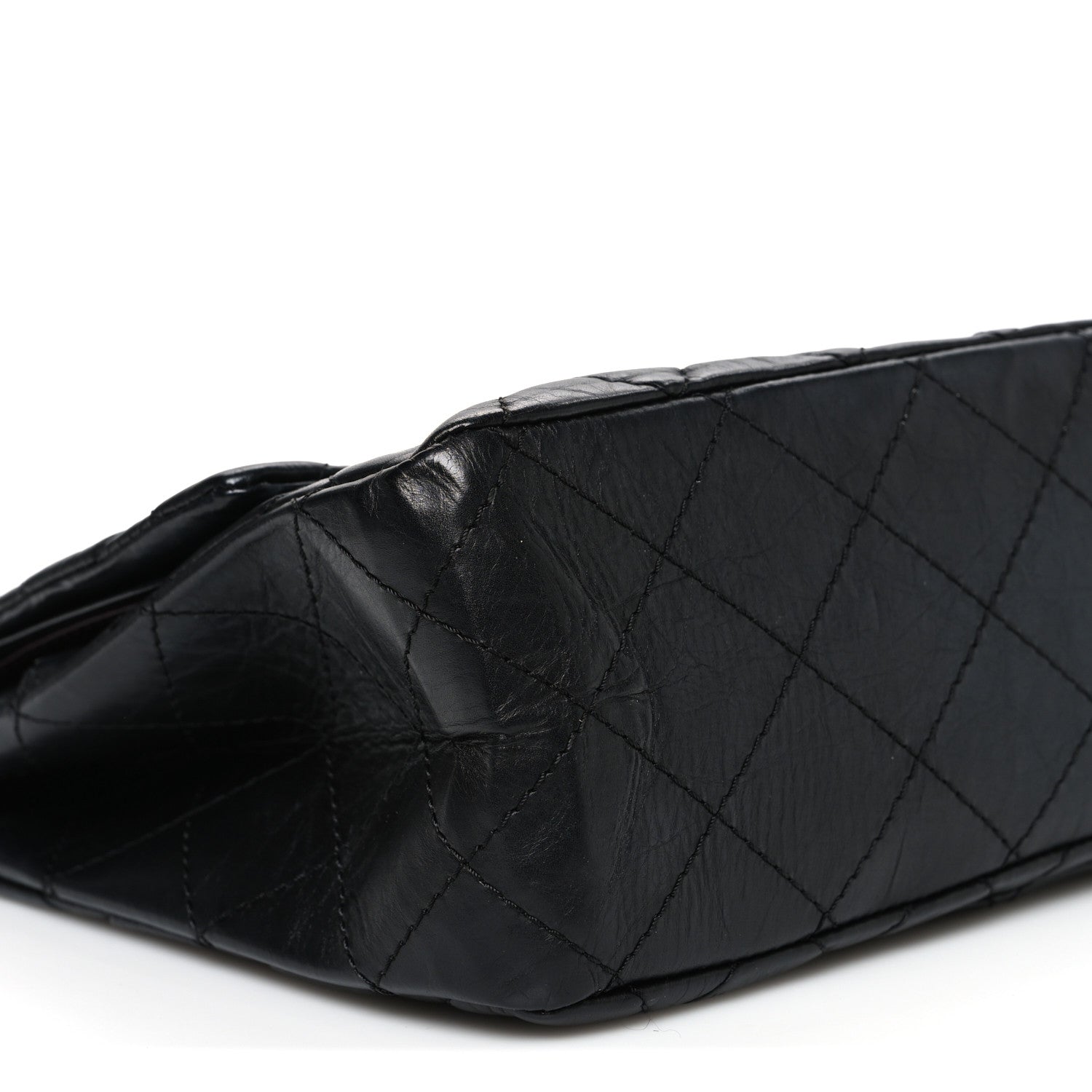 Chanel Aged Calfskin Quilted 2.55 Reissue 227 Flap Black