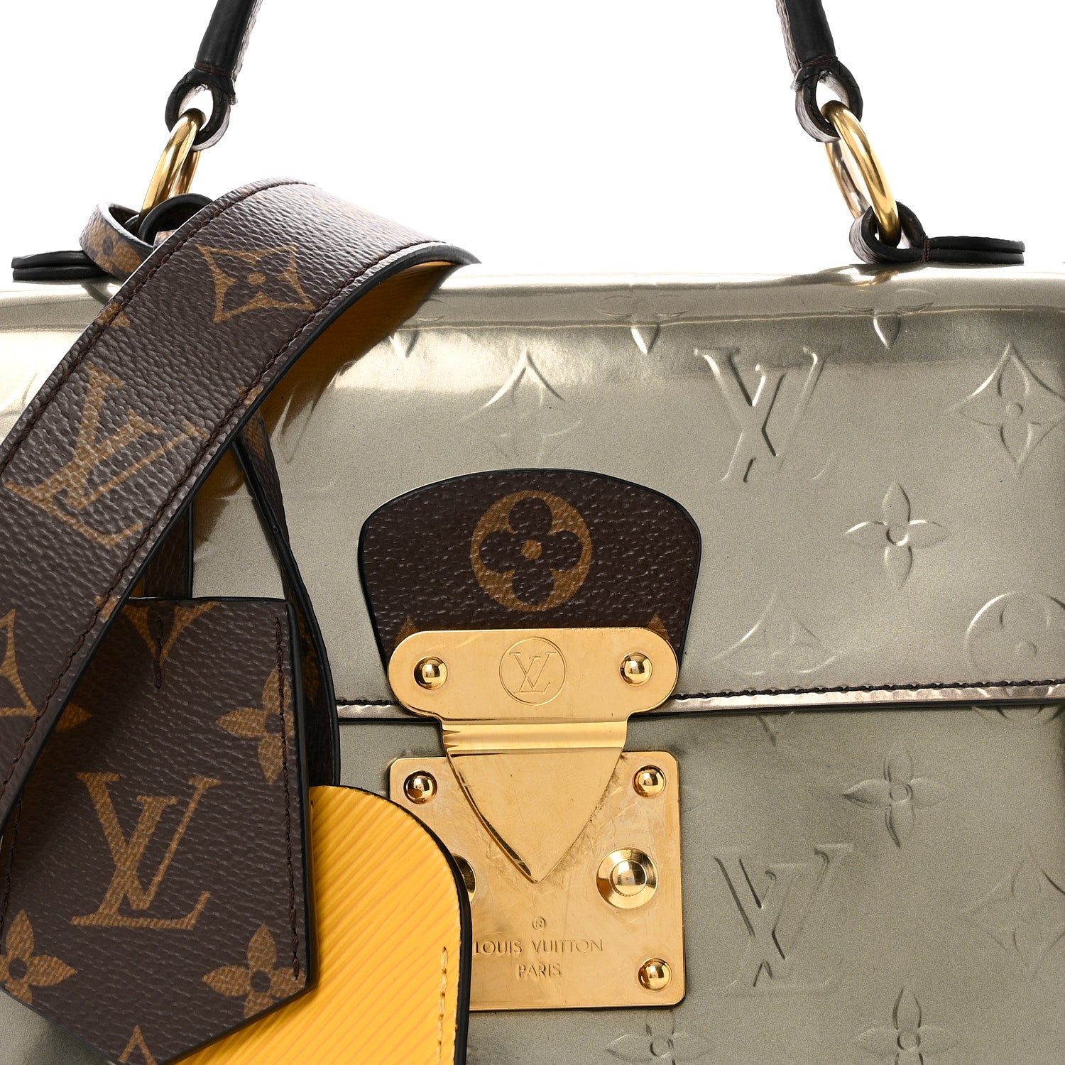 Louis Vuitton Vernis Epi Monogram Spring Street Bitume Metallise