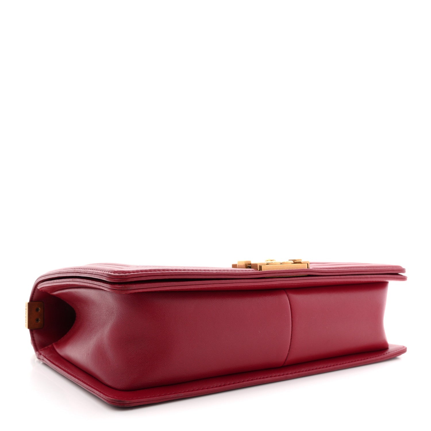 Chanel Lambskin Quilted New Medium Boy Flap Dark Red