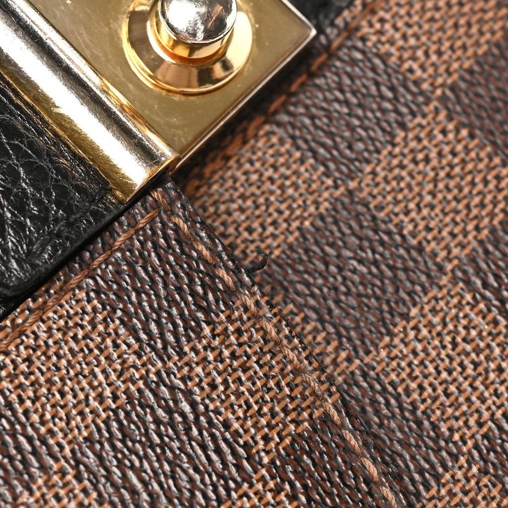 Louis Vuitton Damier Ebene Cuir Taurillon Wight Black