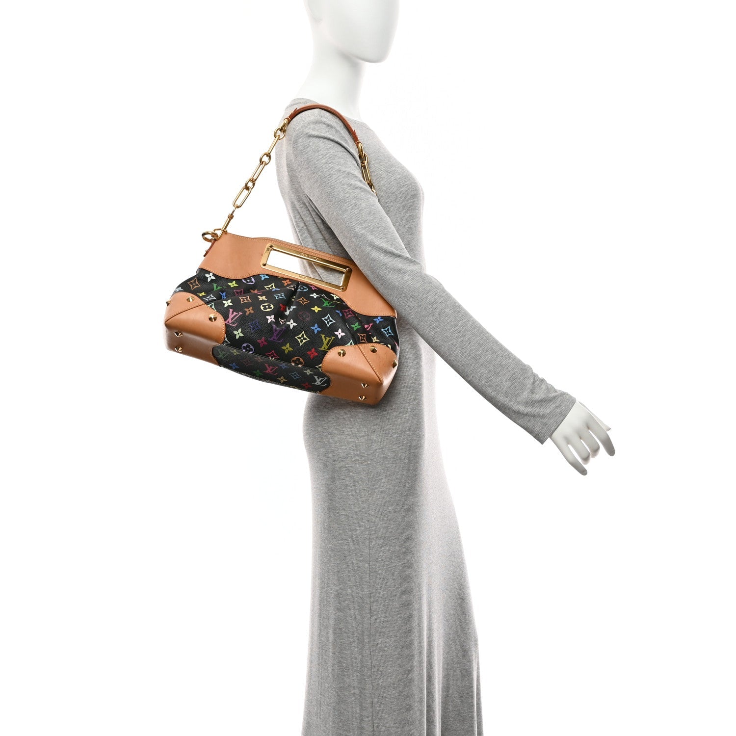 Louis Vuitton Monogram Multicolor Judy MM Black