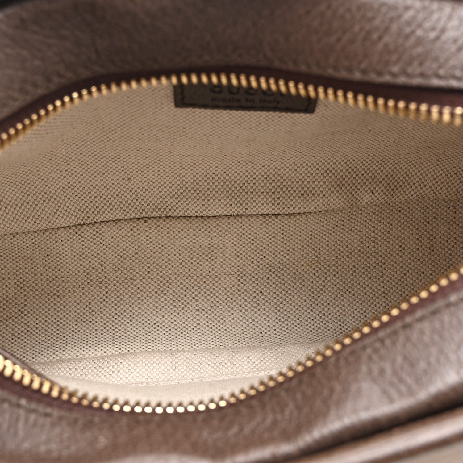 Gucci Monogram Jumbo GG Textured Dollar Calfskin Web Mini Crossbody Bag Camel Ebony New Acero
