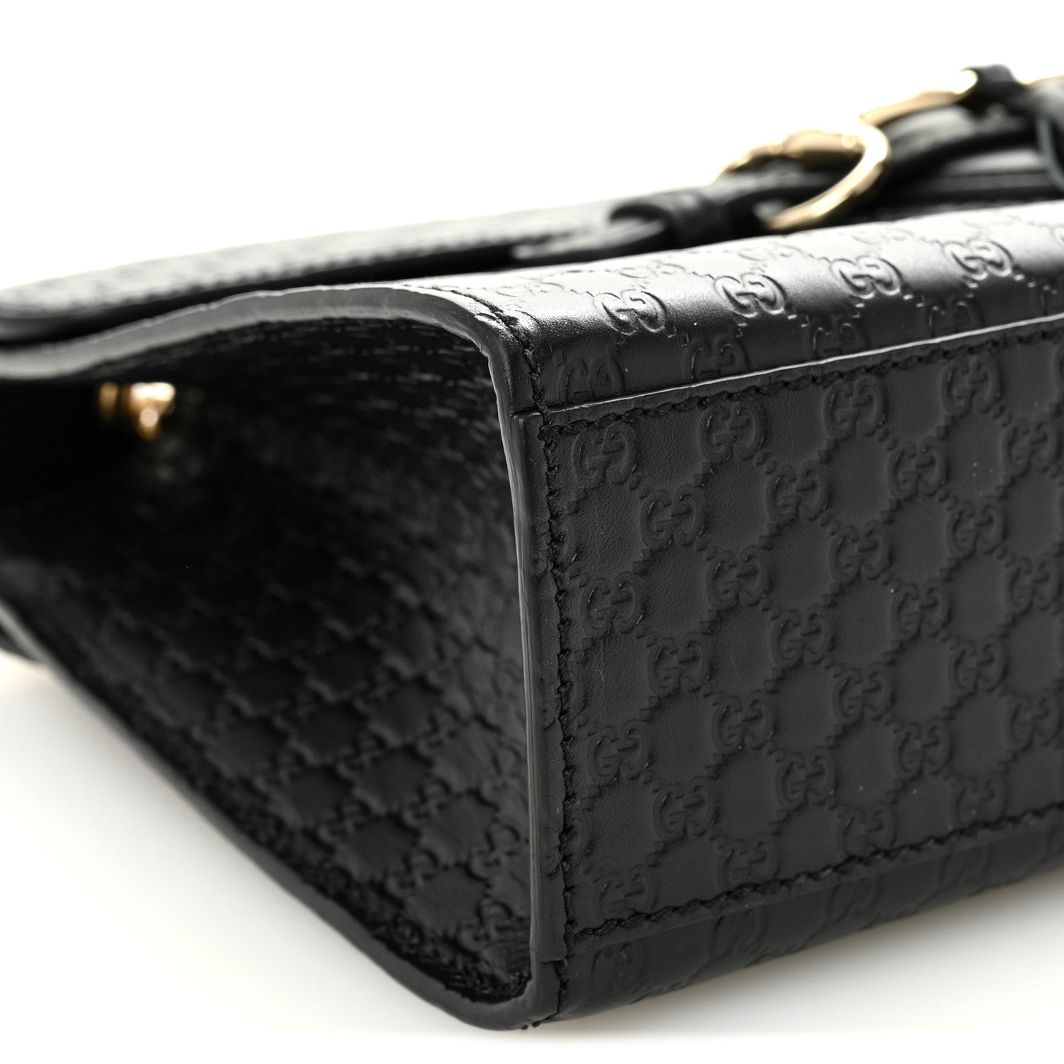 Gucci Microguccissima Medium Emily Chain Shoulder Bag Black