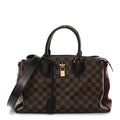 Louis Vuitton Cuir Taurillon Damier Ebene Normandy Bordeaux