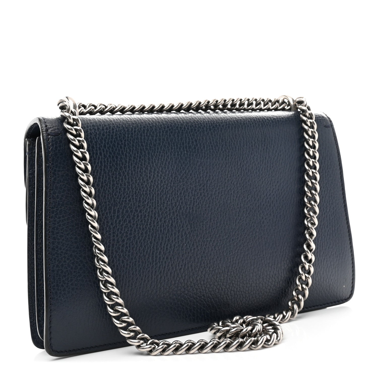 Gucci Dollar Calfskin Crystal Small Dionysus Shoulder Bag Blue Agata Montana Sapphire