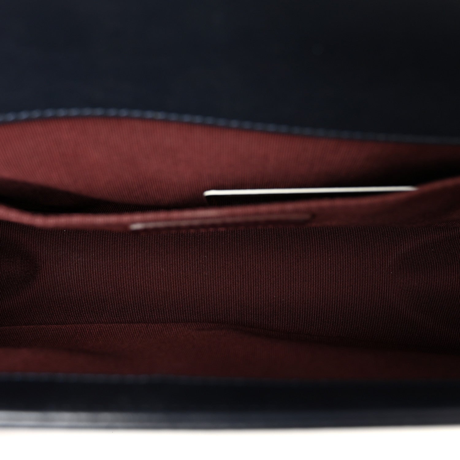 Chanel Calfskin Woven Medium Boy Flap Blue Burgundy