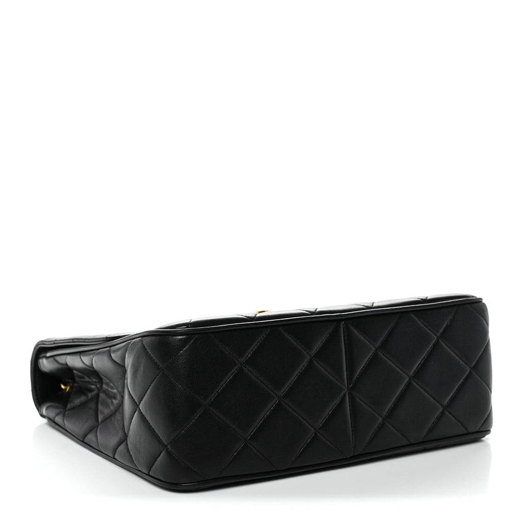 Chanel Lambskin Quilted Medium Single Flap Black
