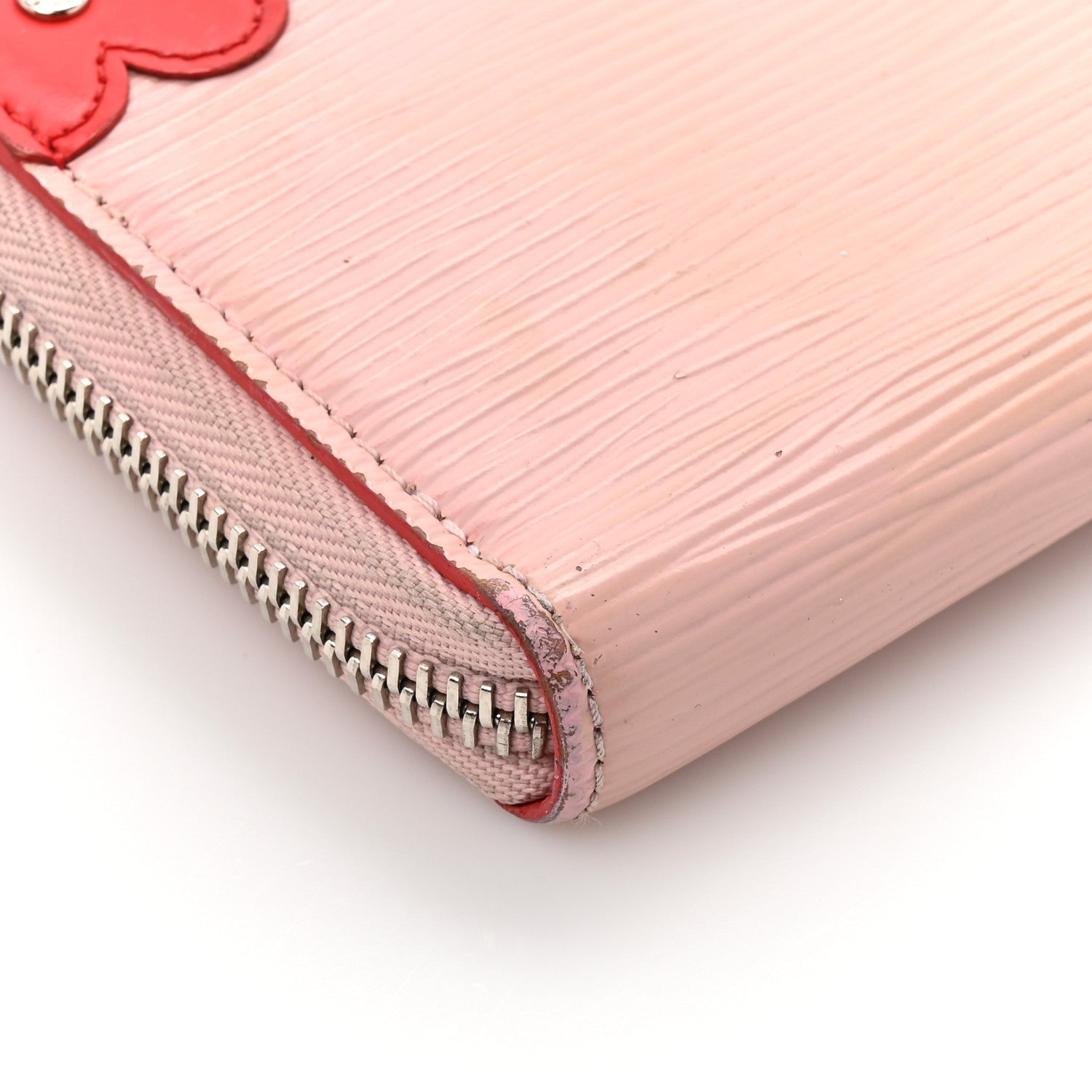 Louis Vuitton Epi Blooming Corners Clemence Wallet Rose Ballerine Coquelicot