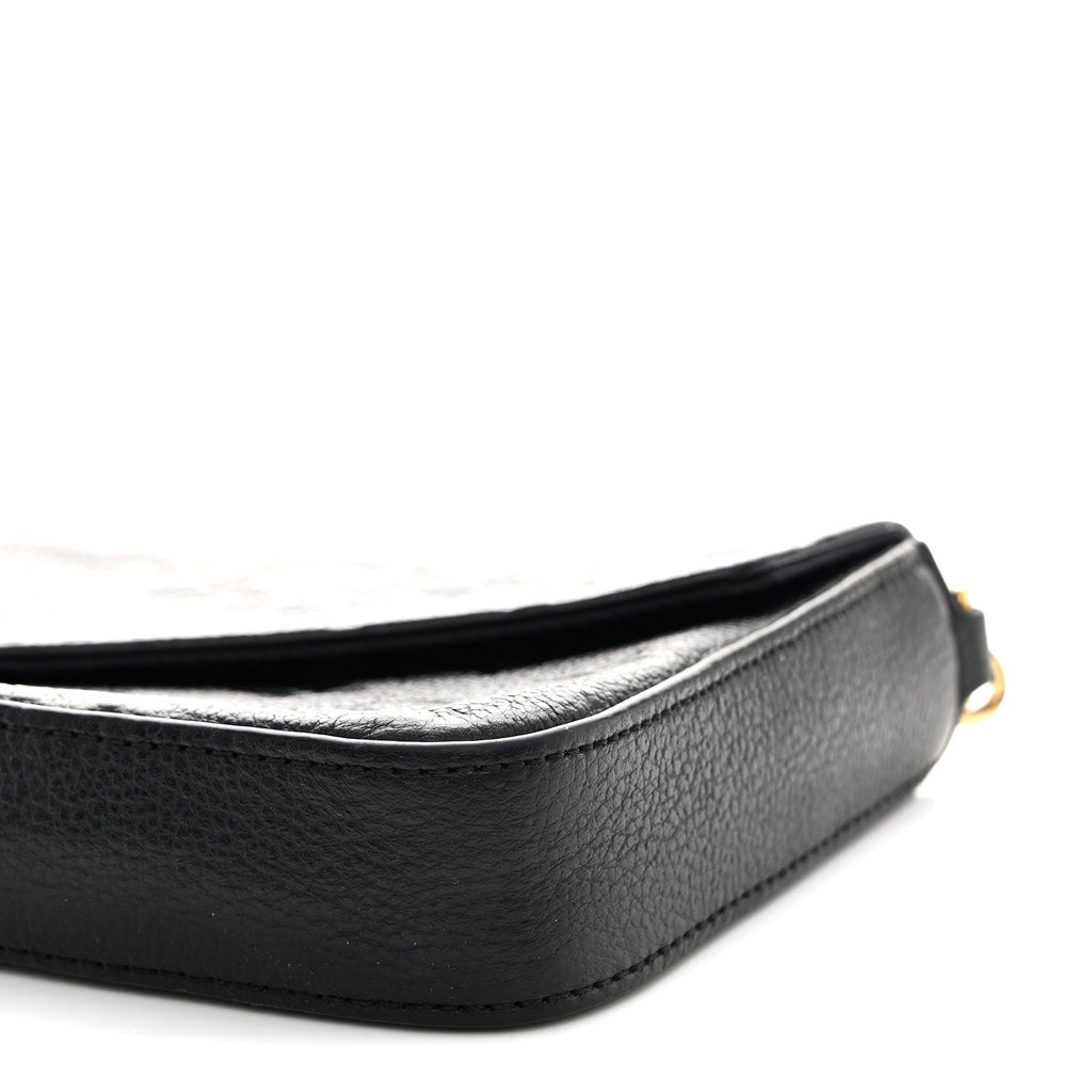 Louis Vuitton Empreinte Pochette Felicie Chain Wallet Black