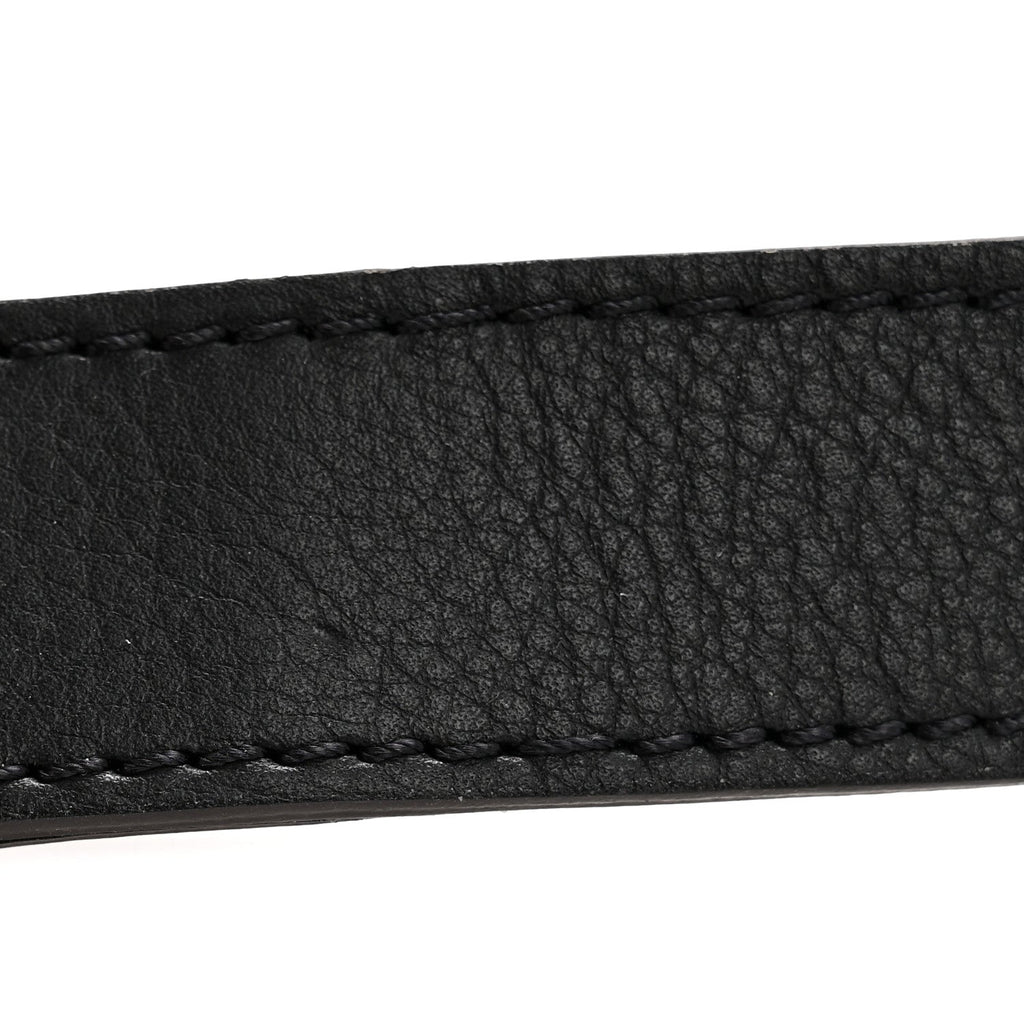 Louis Vuitton Grained Calfskin Adjustable Shoulder Strap Black