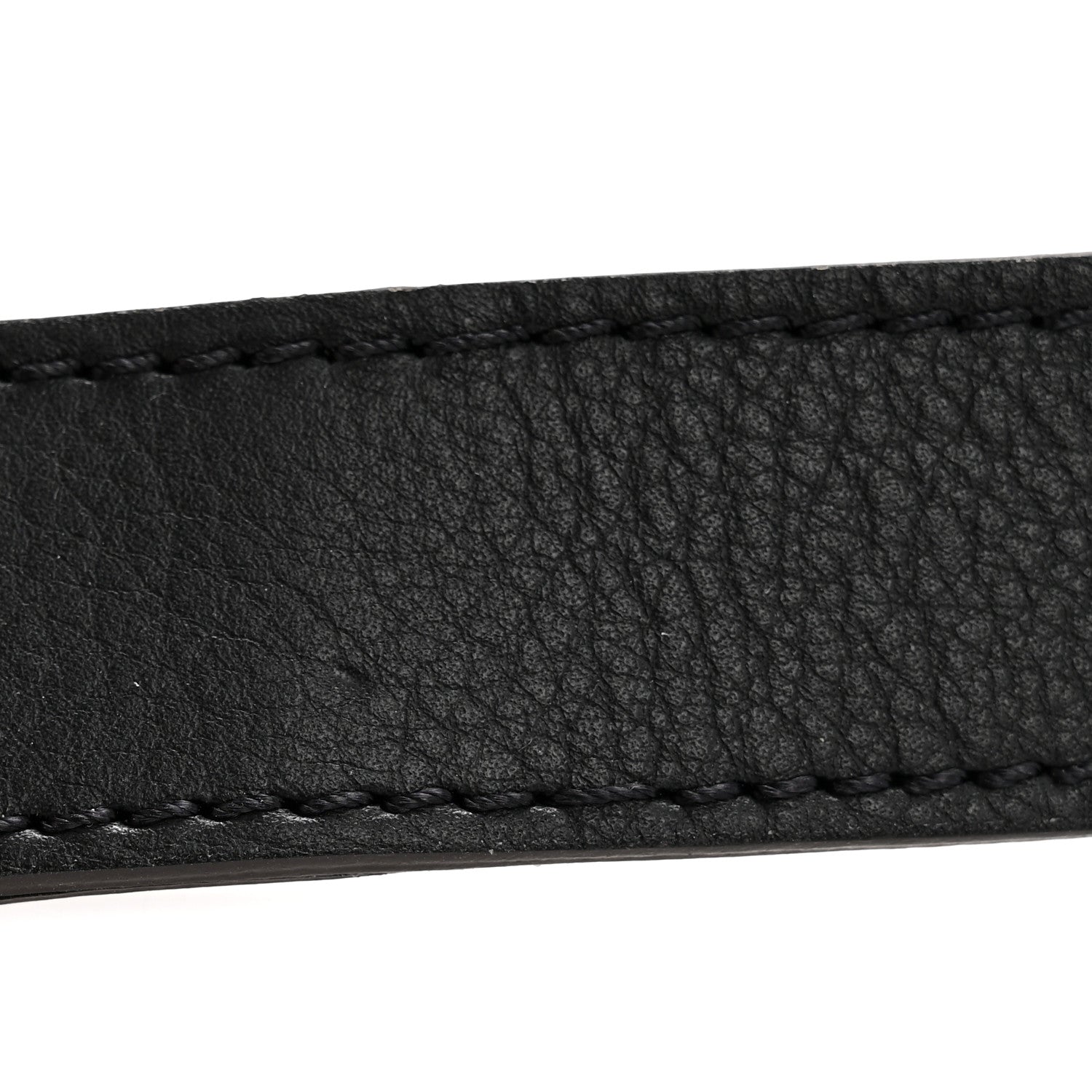 Louis Vuitton Grained Calfskin Adjustable Shoulder Strap Black