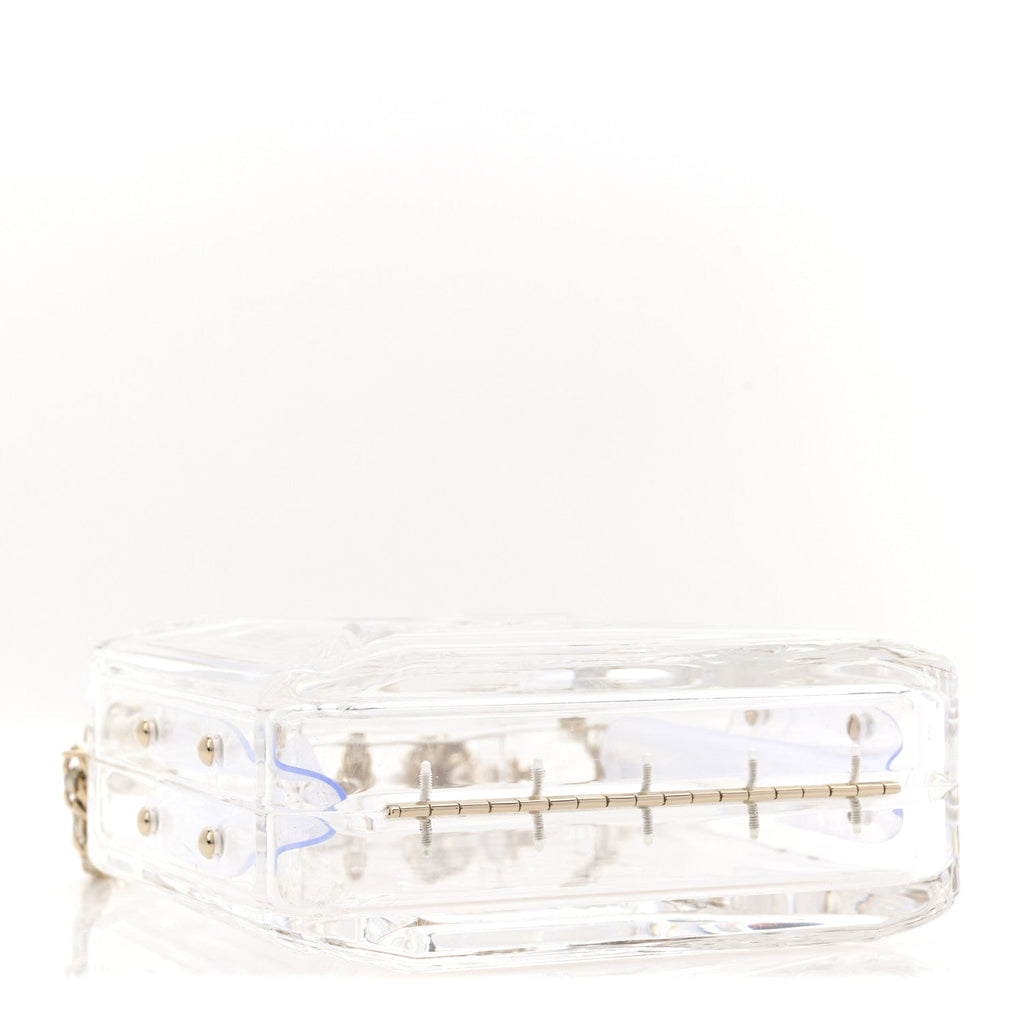 Chanel Plexiglass Dubai by Night Gas Tank Clutch