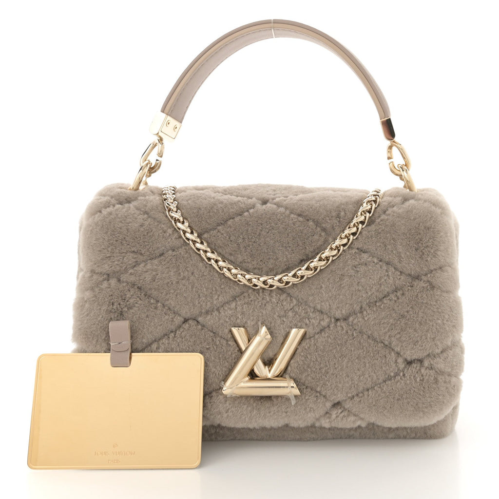 Louis Vuitton Shearling Malletage Top Handle GO-14 PM Grey