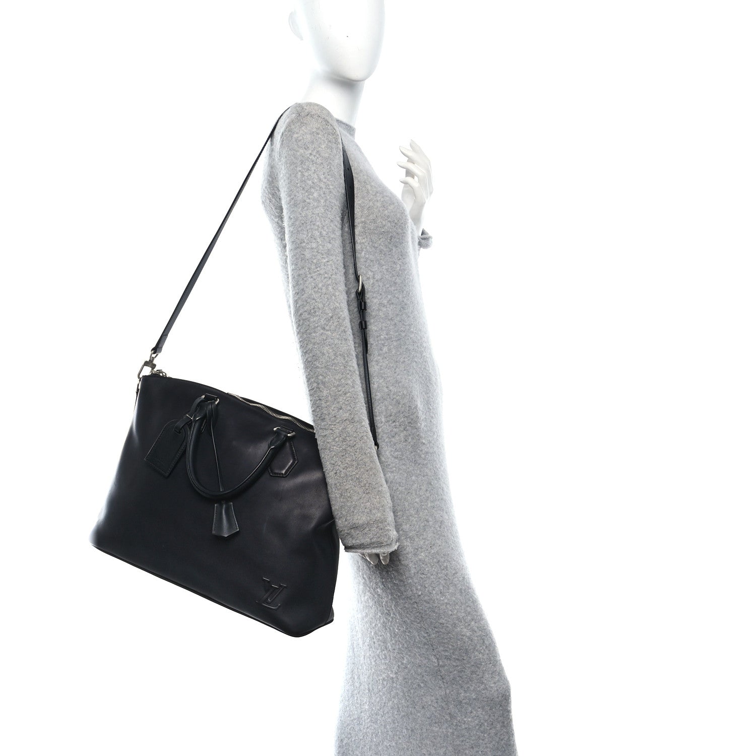 Louis Vuitton Smooth Millesime Calfskin Lockit MM Black