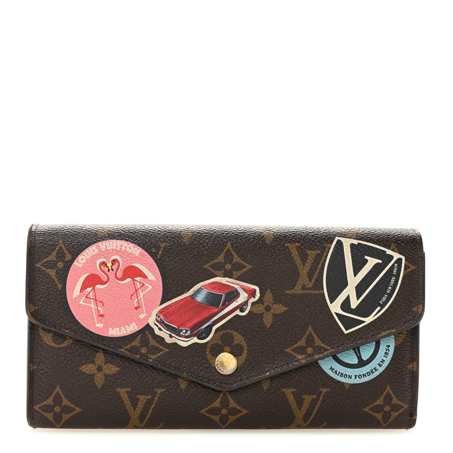 Louis Vuitton Monogram World Tour Sarah Wallet