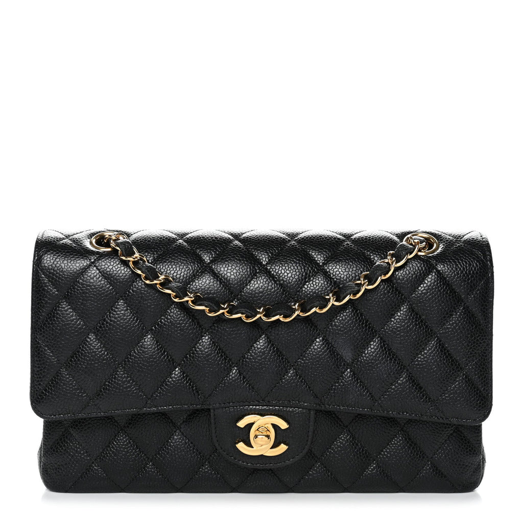 Chanel Caviar Quilted Medium Double Flap Black