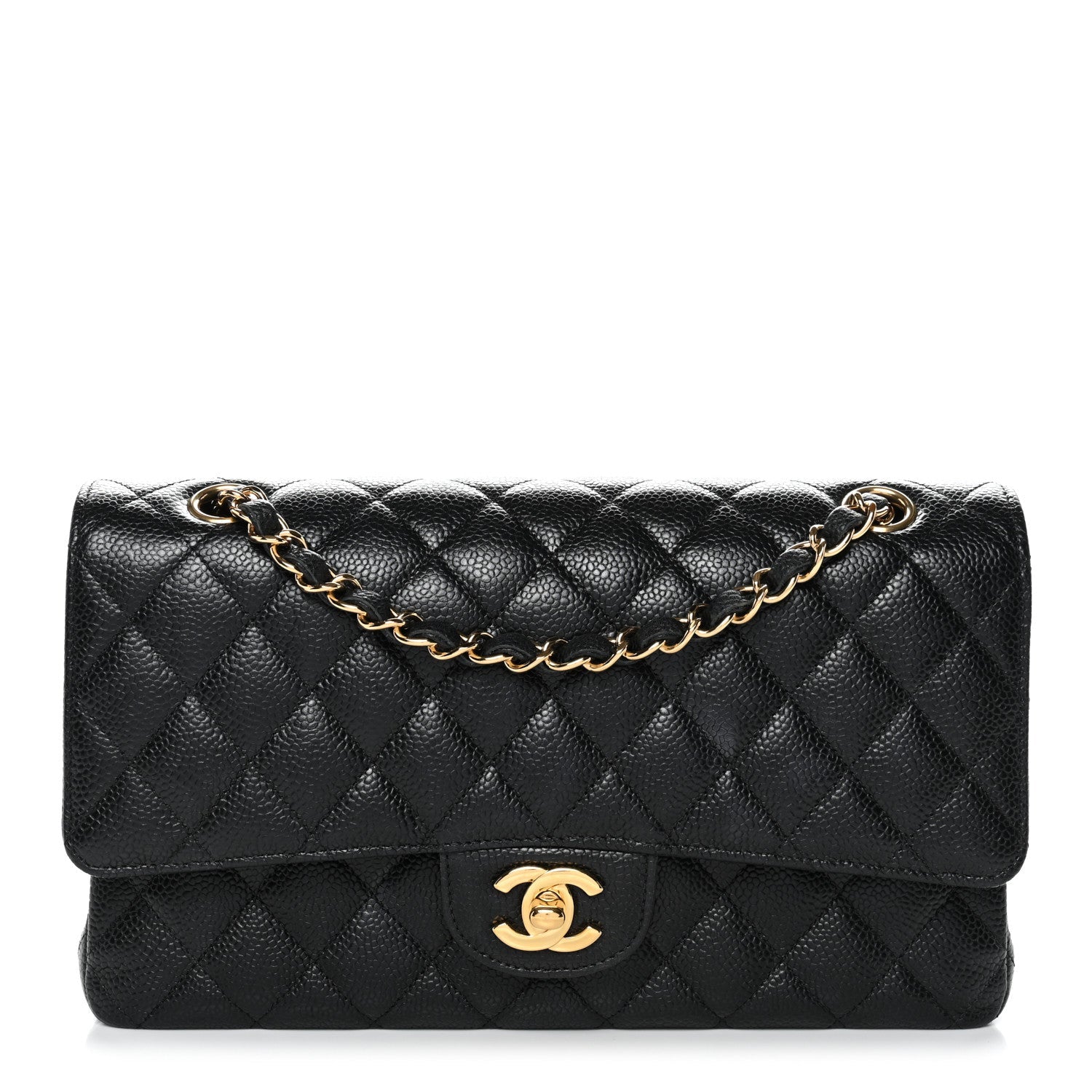 Chanel Caviar Quilted Medium Double Flap Black