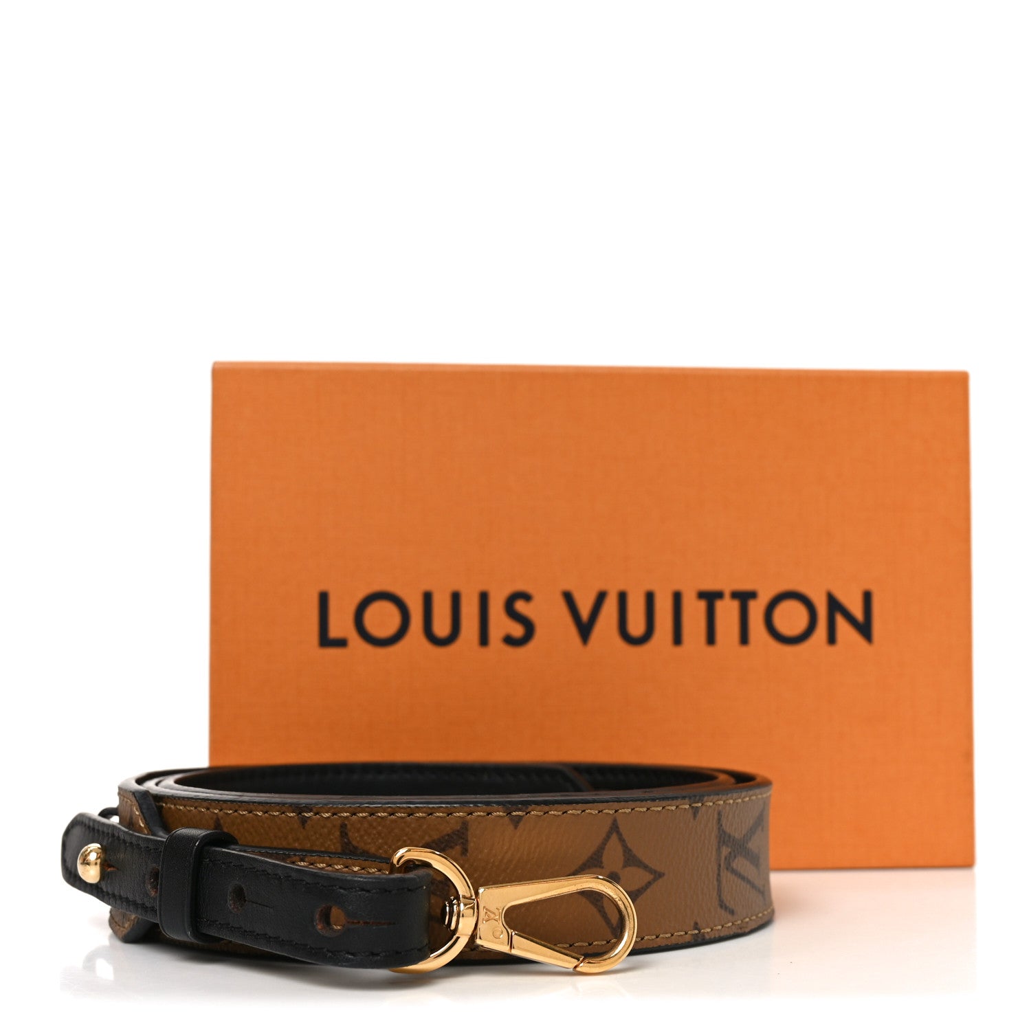 Louis Vuitton Reverse Monogram Bandouliere Shoulder Strap XL Black
