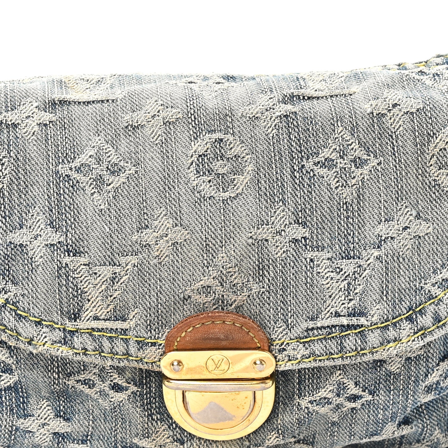 Louis Vuitton Monogram Denim Mini Pleaty Blue