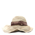 Gucci Paper Blend Wide Brim Hat S Brown