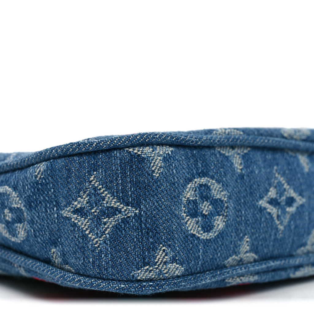 Louis Vuitton LV X TM Monogram Denim Cerises Pochette Accessories Blue
