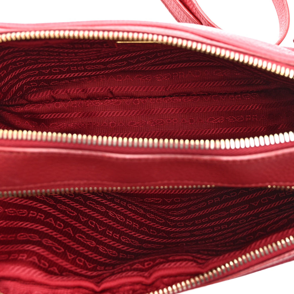 Prada Vitello Phenix Camera Bag Rosso