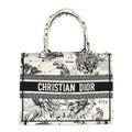 Christian Dior Canvas Zodiac Toile De Jouy Embroidered Medium Book Tote Latte