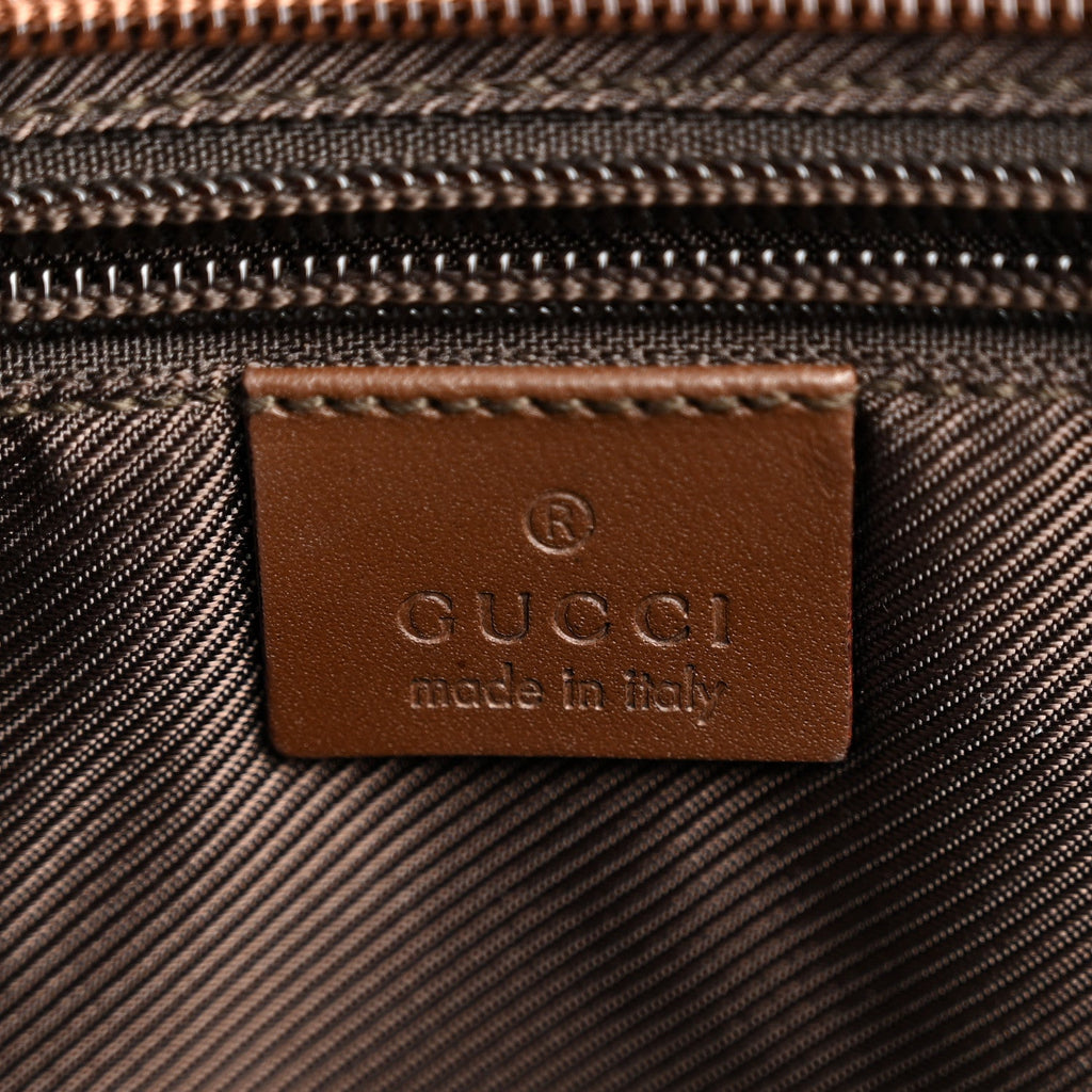 Gucci Monogram Tote Bag Brown