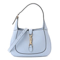 Gucci Grained Calfskin Web Medium Jackie 1961 Hobo Light Blue