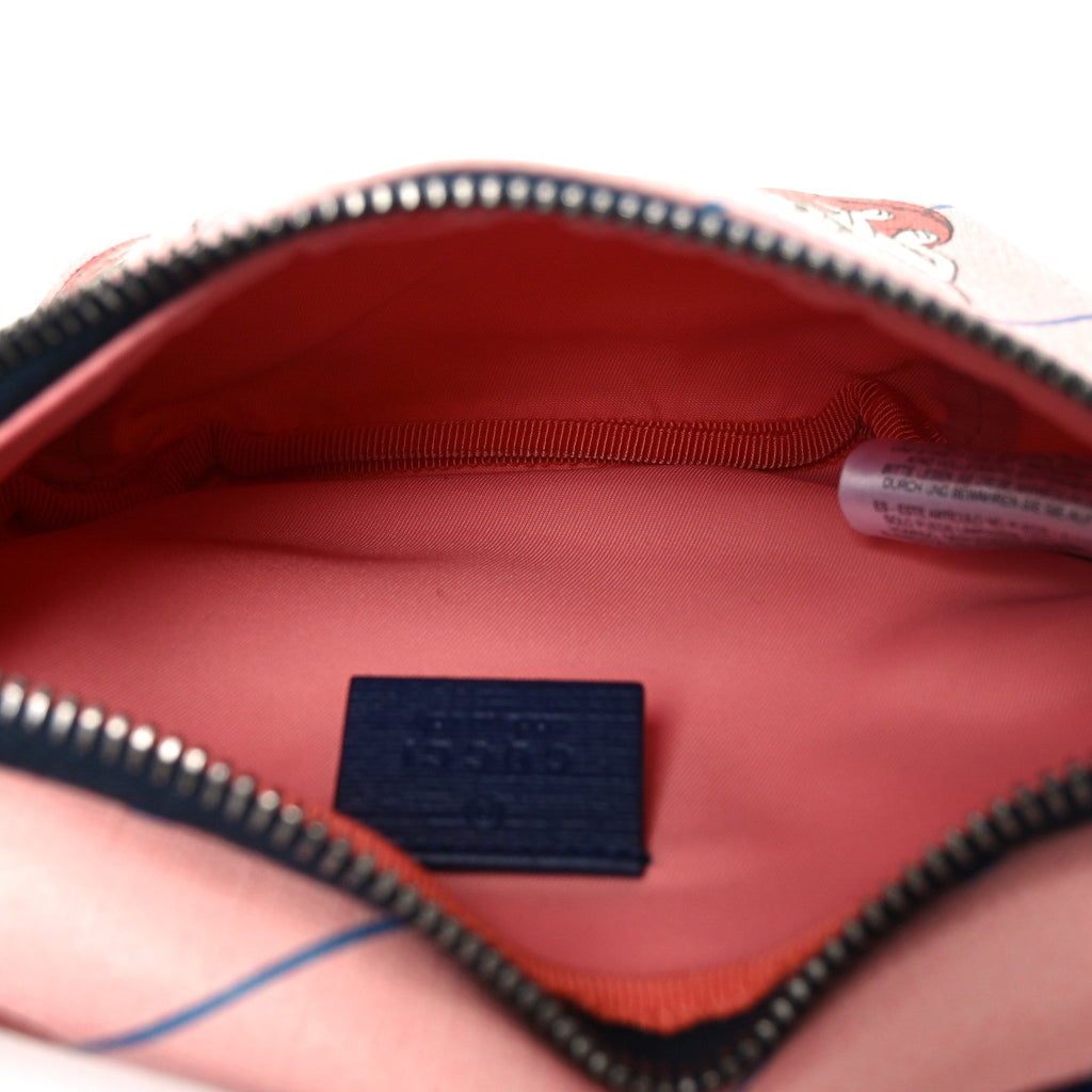 Gucci Coated Canvas Interlocking G Jetsons Childrens Belt Bag Pink