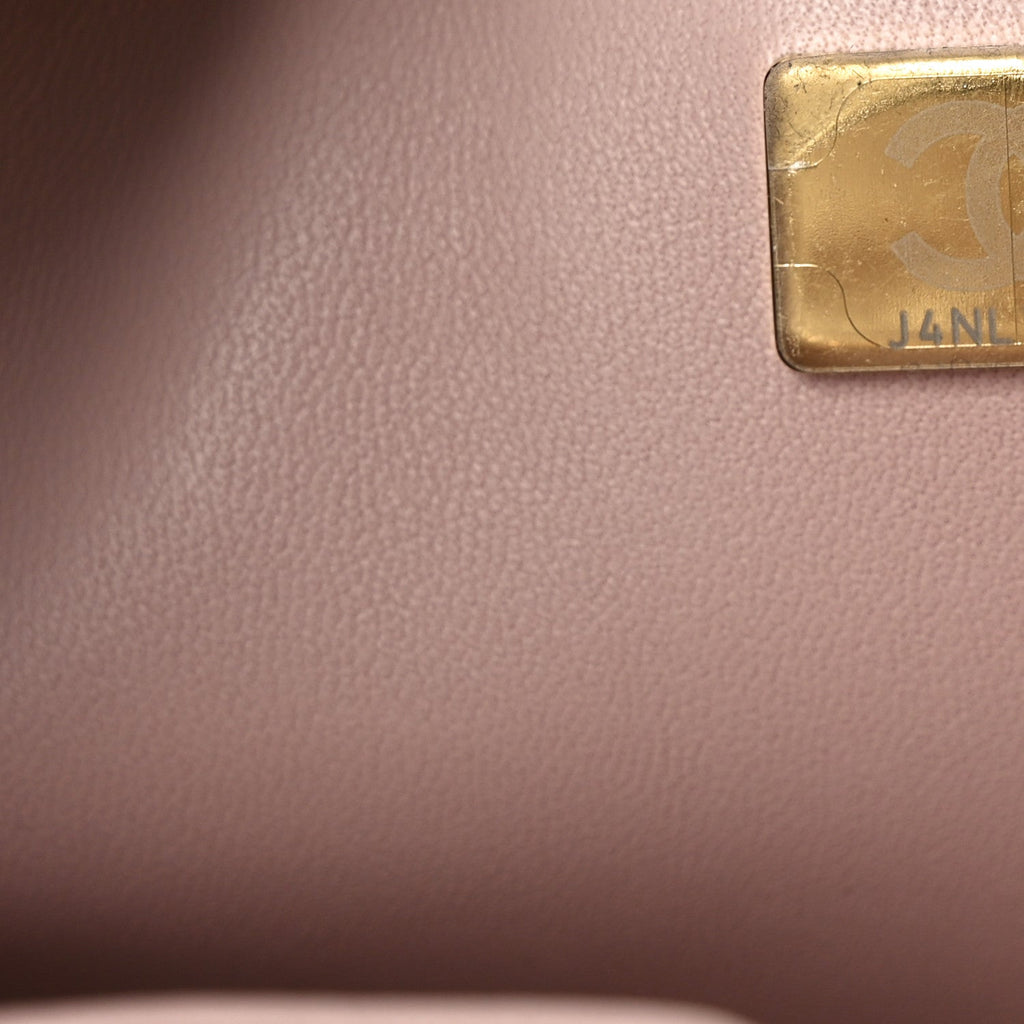 Chanel Lambskin Quilted Small Double Flap Light Pink