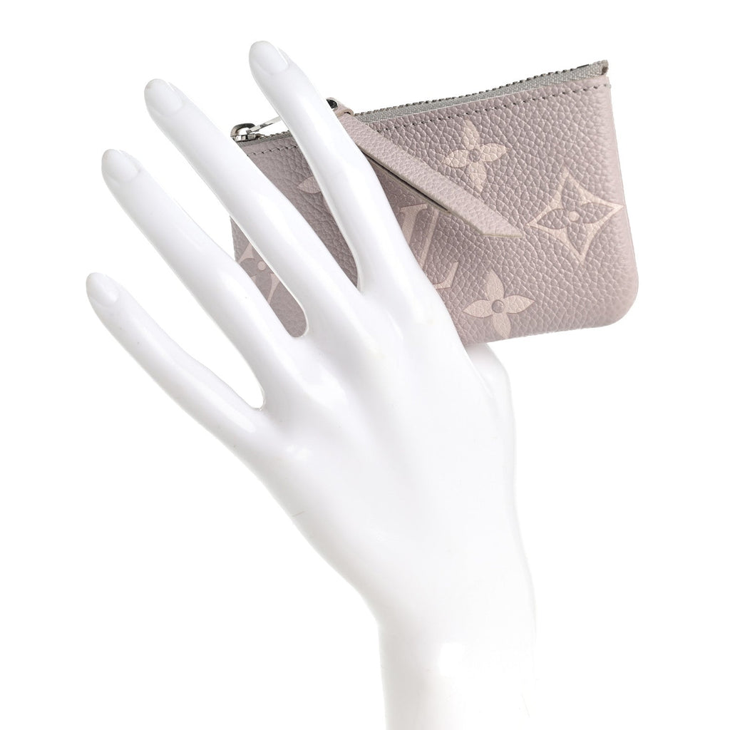 Louis Vuitton Empreinte Monogram Giant Key Pouch Brume Gray White Quartz