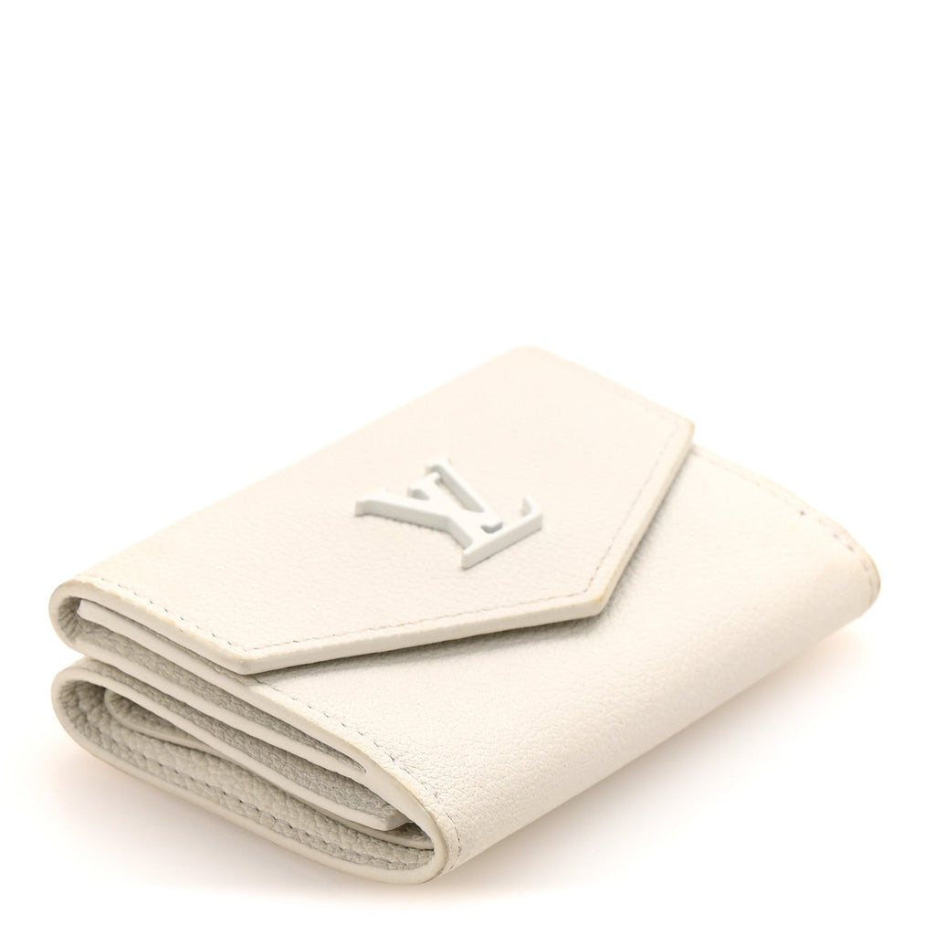 Louis Vuitton Calfskin Lockmini Wallet White