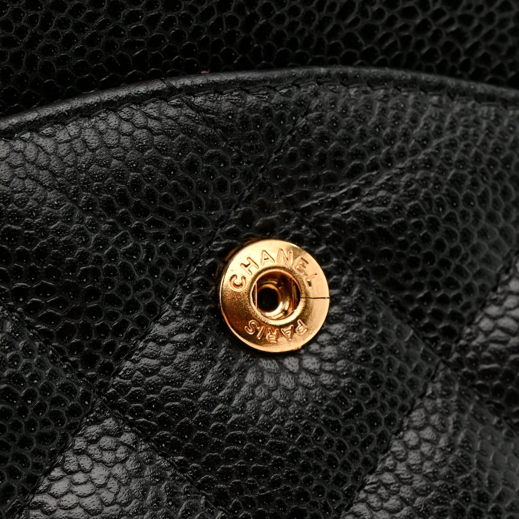Chanel Caviar Quilted Jumbo Double Flap Black