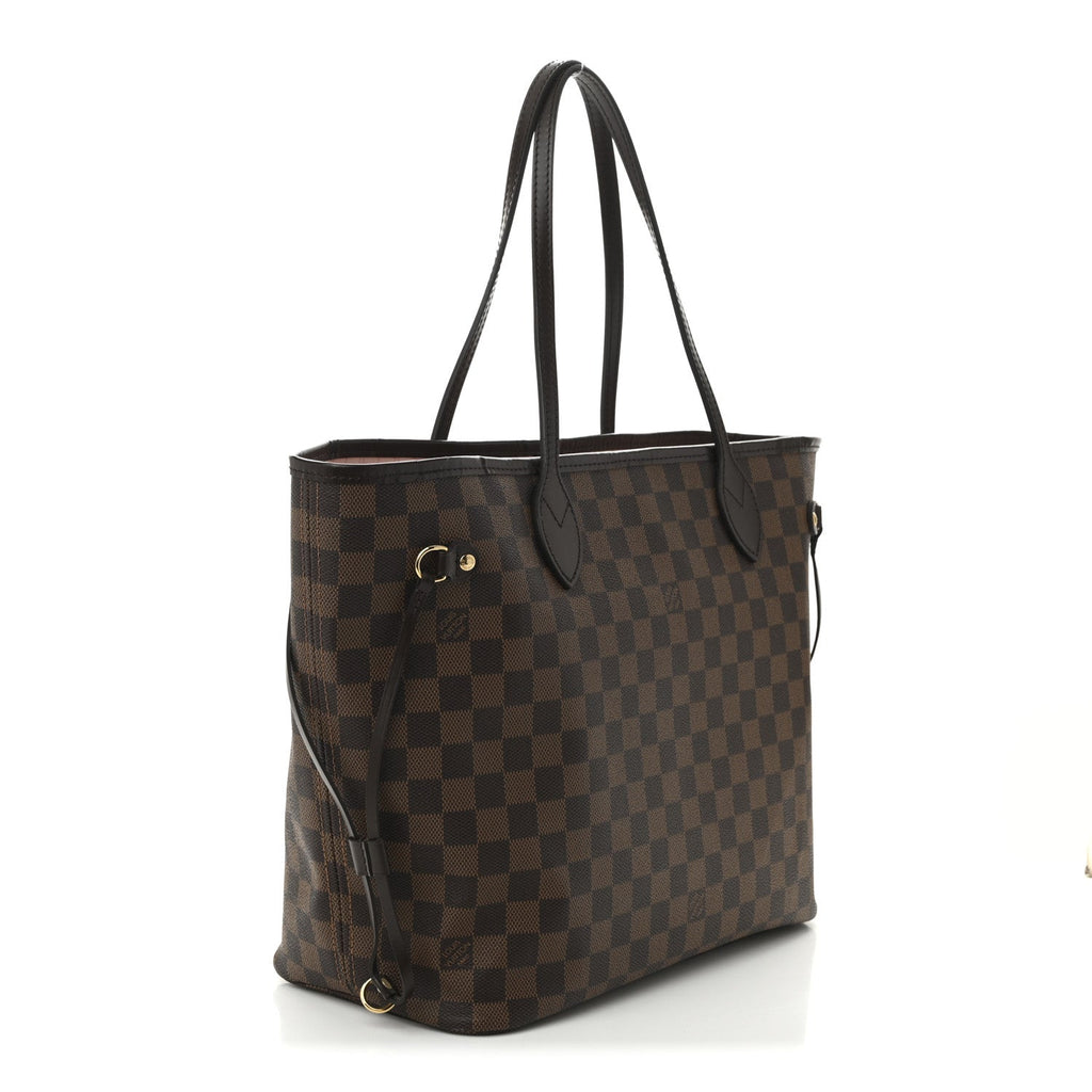 Louis Vuitton Damier Ebene Neo Neverfull MM Rose Ballerine