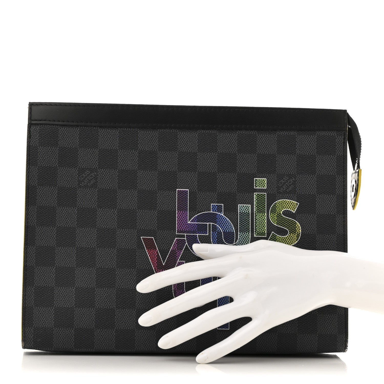 Louis Vuitton Damier Graphite Pochette Voyage MM  Yellow