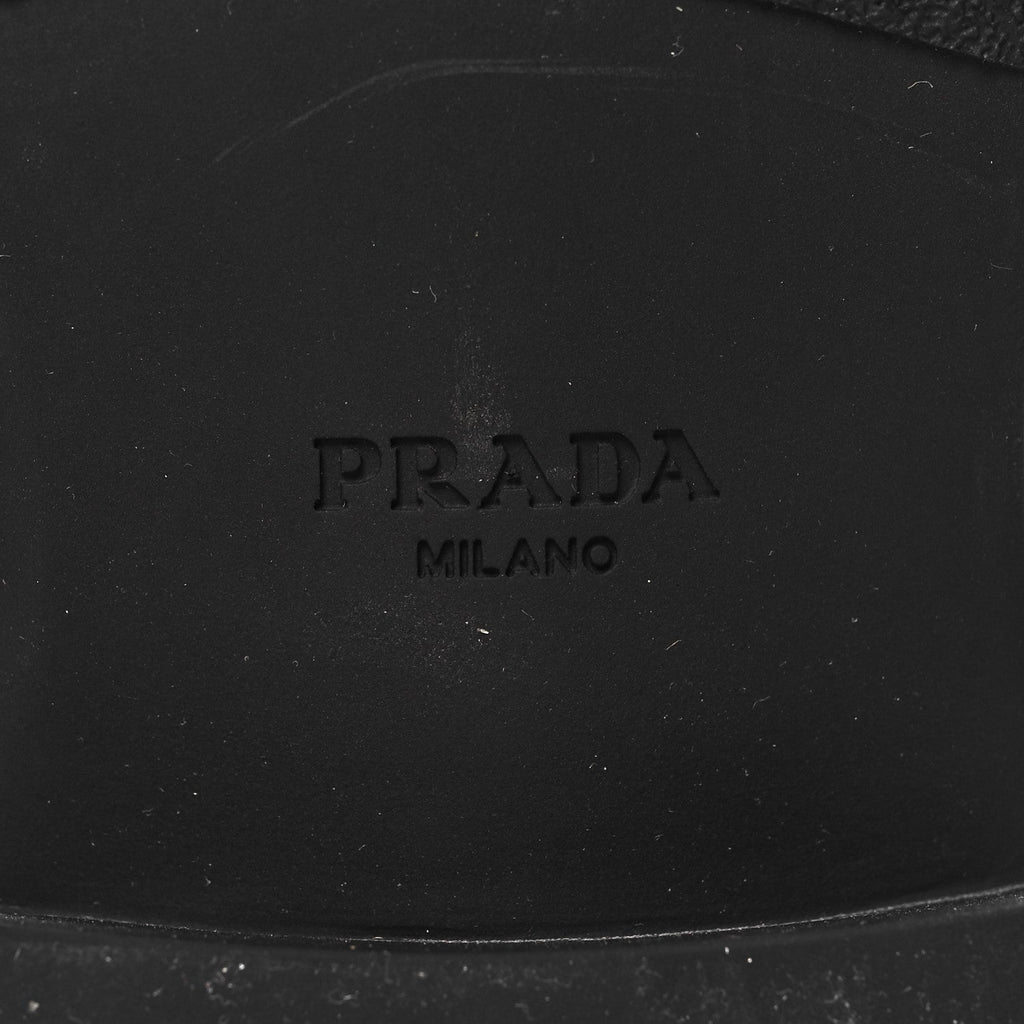 Prada Spazzolato Womens Mary Jane T Strap 40mm Loafers 39.5 White
